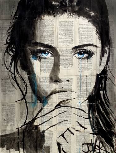 Louie Jover, Louis Jover, Loui Jover Art, Loui Jover, Arte Grunge, Newspaper Art, Art Therapy Activities, Arte Inspo, Art Drawings Sketches Creative