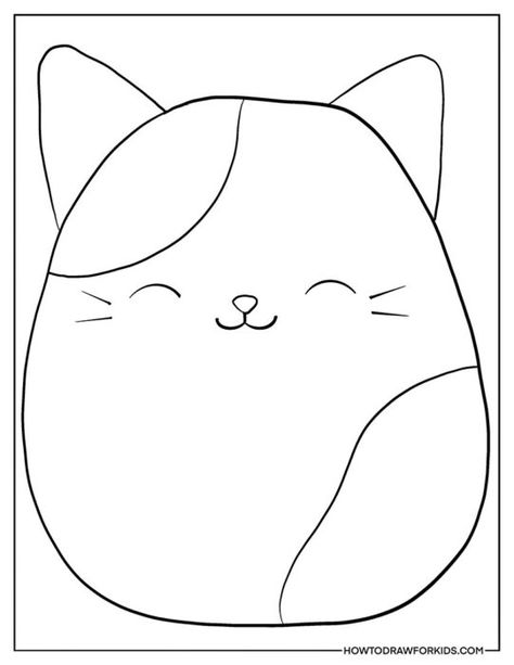 Squishmallow Coloring Pages - Free Printables Squishmallow Coloring Pages, Cute Donkey, Punch Needle Patterns, Cat Coloring Page, Easy Coloring Pages, Cute Monkey, Punch Needle Embroidery, Drawing Templates, Baby Owls