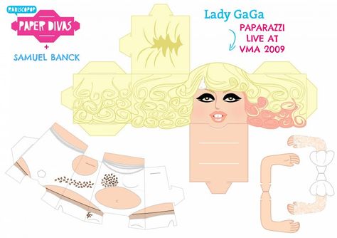 Gaga Paper Diva Vma 2009, Paper Divas, Lady Gaga Pictures, Queen Of, Roll Paper, Nerd Stuff, Pop Singers, Lady Gaga, Paper Dolls