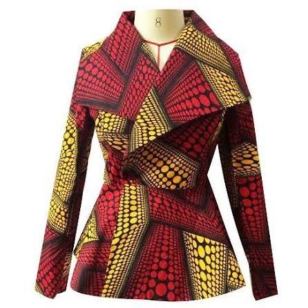 FREE TUTORIAL ALERT: HOW TO MAKE A BLAZER JACKET( PEAK-POINTED & SHAWL LAPEL) – THE Q EFFECTZ Peplum Jacket Pattern, Ankara Blazer, African Jacket, Kimono Jacket Pattern, Ankara Jackets, African Chic, African Blouses, Afrocentric Fashion, African Print Tops