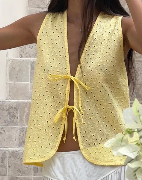 New Collection Womens Fashion Clothing - Motel Rocks – Translation missing: en.general.meta.page – motelrocks-com-aus Sewing Summer Tops, Summer 2024 Outfit, Front Tie Top Outfit, Thailand Fits, Yellow Top Outfit, Tie Up Top, Happy Clothes, Skirt Model, Summer Bodycon Dress