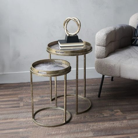 Luxury Side Tables & Nests of Tables | Arighi Bianchi Atlas Design, Sofa Area, New Living Room Ideas, Front Room Ideas, Bedside Stool Table, Tray Tables, On Cloud Nine, Outdoor Mirror, Bedroom Bedside Table