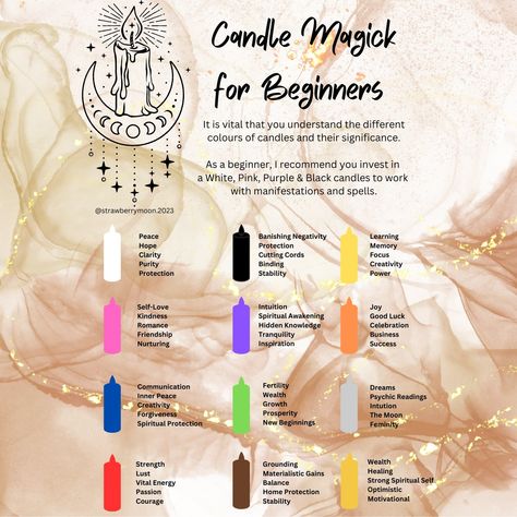 Colour Candles Meaning, Candles And Their Meanings, Candle Colours Meaning, Candle Colours Witchcraft, Purple Candle Meaning, Colour Magick, Candle Color Meanings Magic, Candle Meanings, Protection Candles