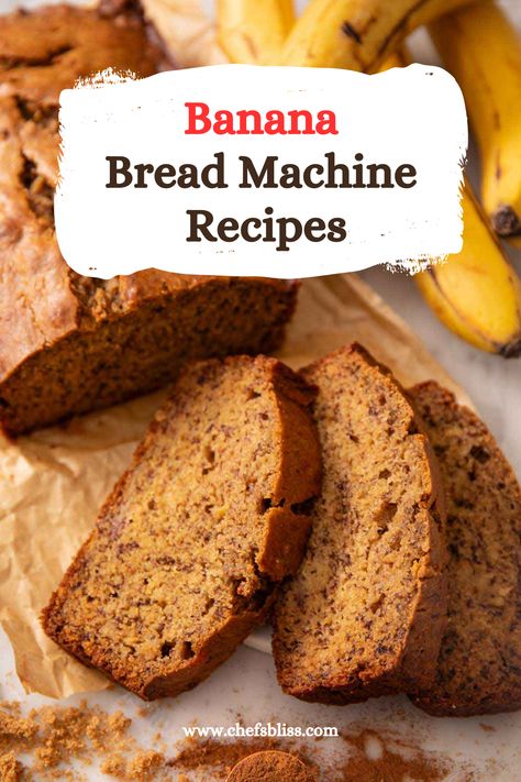 18+ Best Banana Bread Machine Recipes to Try Now! Bread Machine Banana Bread Recipe Easy, Banana Bread Maker Recipes, Banana Bread Bread Maker, Bread Machine Banana Nut Bread, Banana Bread Recipe In Bread Machine, Banana Bread Bread Machine Recipe, Banana Bread Machine Recipes, Bread Maker Banana Bread, Bread Machine Banana Bread