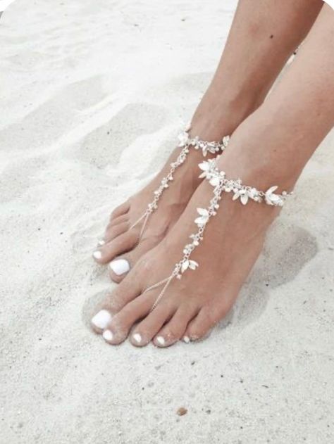 Bridal Foot Jewelry, Leg Jewelry, Barefoot Sandals Wedding, Rhinestone Anklet, Beach Wedding Sandals, Beach Wedding Sandals Barefoot, Beach Wedding Shoes, Crochet Barefoot Sandals, Barefoot Sandal