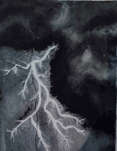 Thunder Acrylic Painting, Thunder Painting, Thunderstorm Painting, Thunderstorm Painting Acrylic, Painting Of Thunderstorm, Mood Board, Art Deco, Projects To Try, Art Drawings