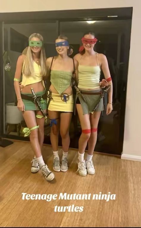 Ninja Turtles Costumes Woman, Halloween Costumes Women Ninja Turtles, Teenage Mutant Ninja Turtles Costume Teen Girl, Tmnt Halloween Costumes Women, Ninja Turtle Makeup Women, Ninja Turtles Costume Women's, Ninja Turtle Halloween Costume For Women, Cute Ninja Turtle Costume, Diy Ninja Turtle Costume Women