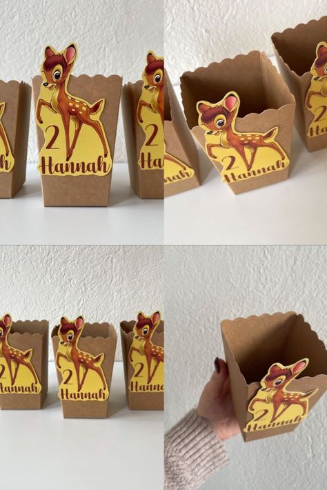 Bambi Birthday Popcorn Box, Bambi Party Supplies, Bambi Party Decor, Bambi Birthday Party Favors Box FREE SHIPPING Bambi Birthday Party, Bambi Party, Bambi Birthday, Birthday Popcorn, Popcorn Box, Party Favor Boxes, Birthday Party Favors, Birthday Party Supplies, Popcorn