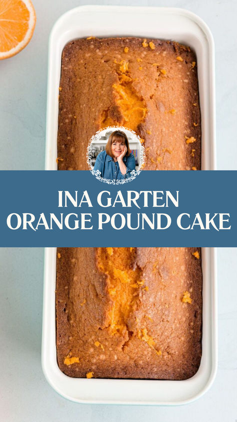 Ina Garten Orange Pound Cake Ina Garten Pound Cake Recipe, Large Pound Cake Recipe, Orange Loaf Cake Recipes, Orange Pound Cake From Cake Mix Boxes, Orange Pound Cake With Glaze, Williamsburg Orange Cake Recipe, Orange Crush Cake, Orange Butter Cake, Orange Pound Cake Recipe