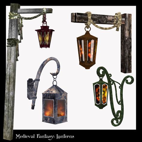 Medieval Fantasy: Lanterns Vol.2 Tavern Core, Easy Diorama, Larp Camp, Fantasy Lantern, Medieval Lamp, Fantasy Lamp, Medieval Lighting, Medieval Lantern, Fantasy Inn