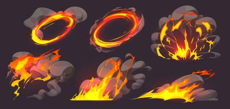 Flame Animation, Vfx Concept, Magic Drawing, Vfx Tutorial, Fire Drawing, Game Effect, Elemental Magic, Super Powers Art, Fire Flame