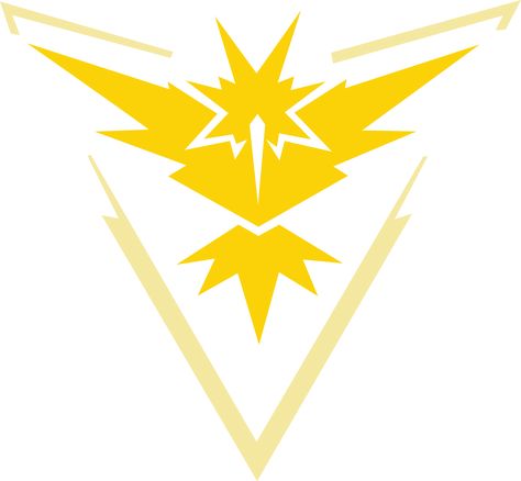 Pokemon Go Instinct, Mystic Pokemon, Pokemon Go Team Instinct, Pokemon Logo, Go Logo, Team Mystic, Team Instinct, Logo Yellow, Pokemon Stickers