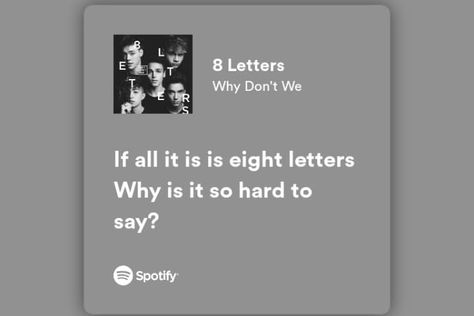 8 letters lyrics 8 Letters Why Dont We Spotify, 8 Letters Spotify, 8 Letters Lyrics, 8 Letters Why Dont We, Why Don't We Lyrics, Why Dont We, Why Don't We, Cute Emoji Wallpaper, Emoji Wallpaper