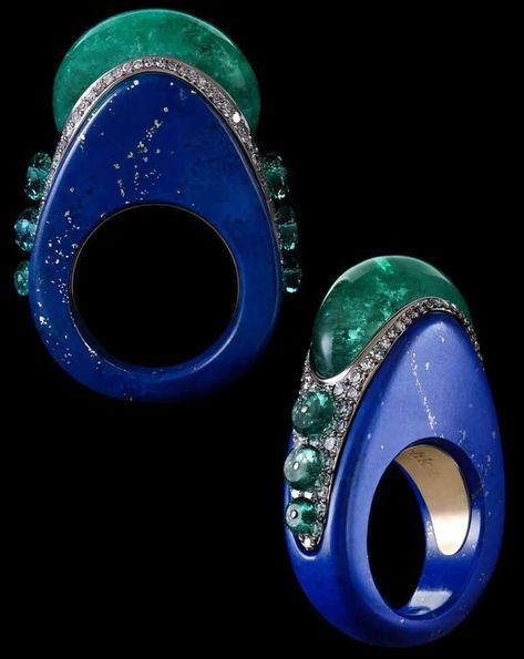 Unusual Architecture, Katerina Perez, Ring With Emerald, Jewelry Design Drawing, Lapis Lazuli Jewelry, Ring Trends, Emerald Bead, Magical Jewelry, Lapis Lazuli Ring