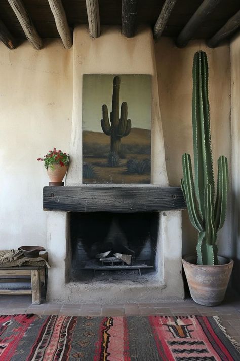 The Visual Vamp Southwest Interior, Adobe Home, Santa Fe Style, Desert Homes, Hippie Decor, Room Aesthetic, Ranch House, Plant Life, The Desert