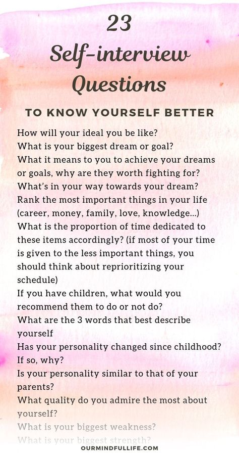 23 questions to ask yourself that will cultivate self-awareness - OurMindfulLife.com /self reflection/self knowledge/self conscious/self awareness worksheet/self exploration /self care art /self discovery personal development //self awareness questions/self questions/self-aware/self awareness exercises/how to become self aware/getting to know yourself/self awareness assessment test/ways to increase self awareness/self awareness quotes/why is self awareness important/ Self Awareness Quotes, Journal Questions, Awareness Quotes, Questions To Ask Yourself, Know Yourself, Self Exploration, Writing Therapy, Vie Motivation, Journal Writing Prompts