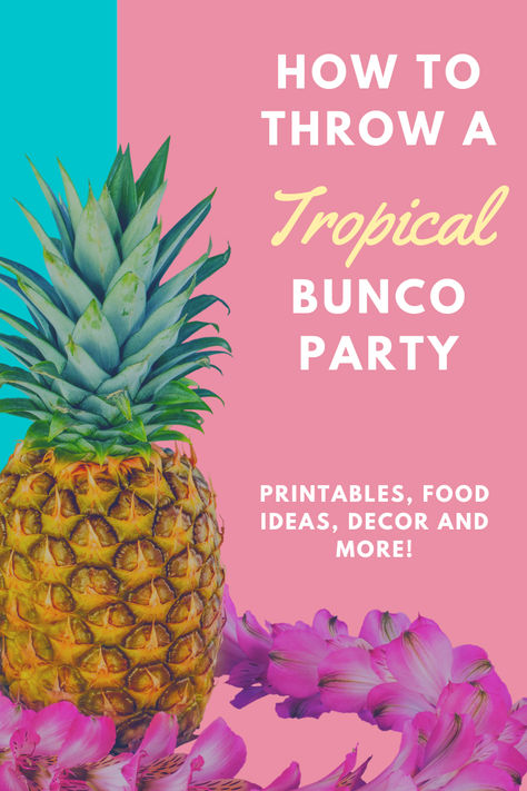 A Luau party is all about the vibrant culture of Hawaii, tropical vibes, and having a great time. On the other hand, Bunco parties are known for their fun dice games and socializing. In this article, we’ll show you how to host an amazing Luau-themed bunco party with must-know tips and creative ideas for decorations, food, games, and more! Get ready to have a blast!  #LuauBunco #Bunco #SummerBunco #TropicalBunco #BuncoPrintables #BuncoBundle Luau Games For Adults, Bunco Themes Ideas, Christmas Luau Party, Bunco Party Ideas, Bunco Party Themes, Luau Games, Bunco Ideas, Bunco Themes, Food Games