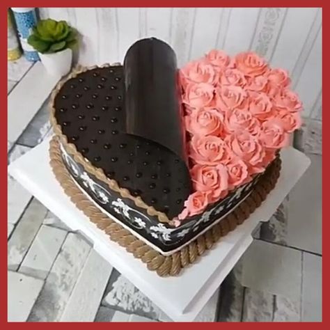 Top 5 Romantic Birthday Cake Ideas for Girlfriend - Kingdom of Cakes Birthday Cake For Girlfriend, Heart Cake Recipes, Heart Cake Design, Ideas For Girlfriend, Romantic Desserts, 25th Birthday Cakes, Marble Cake Recipes, Chocolate Cake Designs, Special Birthday Cakes