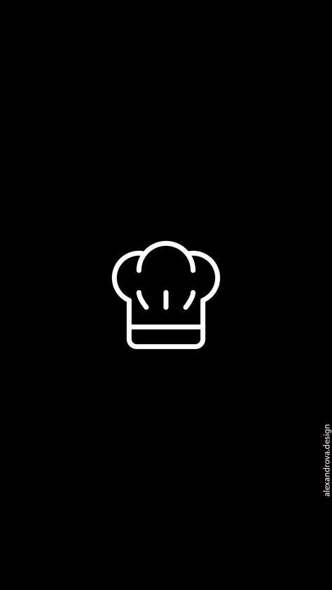 Food Instagram Highlight Cover, Cooking Wallpaper, Black Instagram Highlight Covers, Icon Instagram Highlight, Instagram Highlights Icons, Instagram Highlight Icon, Cooking Icon, App Design Layout, Chef Logo