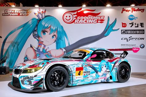 Hatsune Miku Motorcycle, Good Smile Racing Hatsune Miku, Hatsune Miku Racing, Good Smile Racing, Racing Queen, Racing Miku, Anime Cars, Pink Motorcycle, Slammed Cars