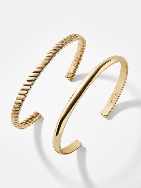 Plain gold bangles