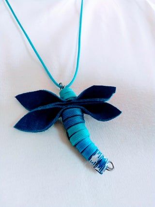 Easy to Make Dragonfly Pendant : 9 Steps (with Pictures) - Instructables Leather Dragonfly, Bead Dragonfly, Leather Wings, Beaded Dragonfly, Paracord Beads, Dragonfly Wings, Dragonfly Pendant, Suede Cord, How To Make Beads