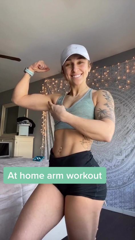 Quick Workout At Home, Thick Arms, Tone Arms Workout, Arm Workouts At Home, Arm Strength, No Gym, Muscle Building Workouts, Body Workout Plan, Build Strength