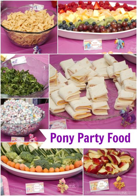 Magical ideas for a  homemade My Little Pony birthday party! Horse Birthday Party Food, Horse Themed Food Ideas, Pony Party Food Ideas, Horse Theme Party Food, Pony Party Food, Horse Party Food Ideas, My Little Pony Party Ideas, Horse Birthday Food Ideas, Horse Birthday Party Ideas Girl