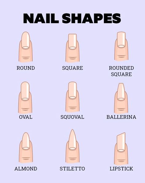 Best nails ideas 2023🤩🔥💯... Nail Shape Chart, Brown Smokey Eye Makeup, Classic Nail Art, Different Nail Shapes, Bridal Nail Art, Squoval Nails, Smokey Eye For Brown Eyes, Funky Nail Art, Nail Art For Beginners