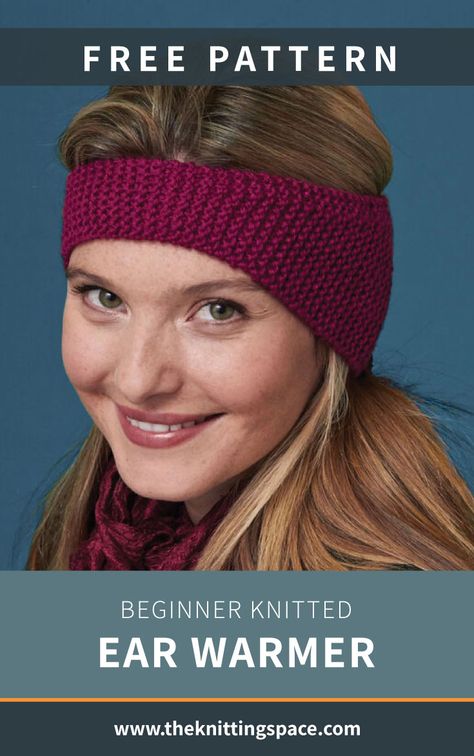 Ear Warmer Headband Knitted Free Pattern, Knit Headband Pattern Free Ear Warmers, Ear Warmer Headband Knitted, Easy Knit Ear Warmer Pattern Free, Knitted Headband Free Pattern Easy, Knitted Ear Warmers Free Pattern, Easy Knitted Gifts, Ear Warmers Knitted Free Pattern, Knitted Headbands