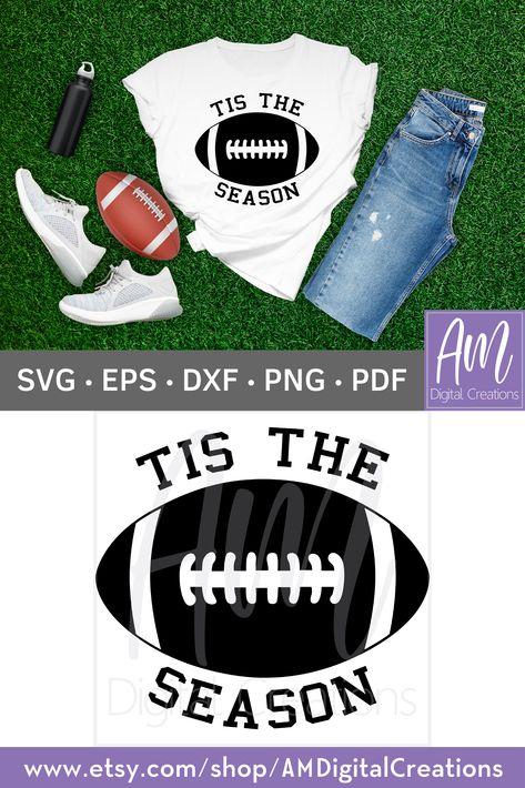 Tis The Season Football, Football Svg, Football Season, School Spirit, Fall Thanksgiving, Tis The Season, Cricut Silhouette, Thanksgiving, Cricut