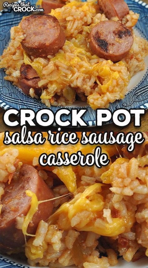 Crock Pot Turkey Sausage Recipe, Crock Pot Polish Sausage Recipes, Eckrich Sausage Recipes Crockpot, Rice And Smoked Sausage Recipes, Polish Sausage And Rice Recipes, Smoked Sausage Crockpot Recipes, Sausage And Rice Recipes Easy, Eckridge Sausage, Crockpot Smoked Sausage Recipes