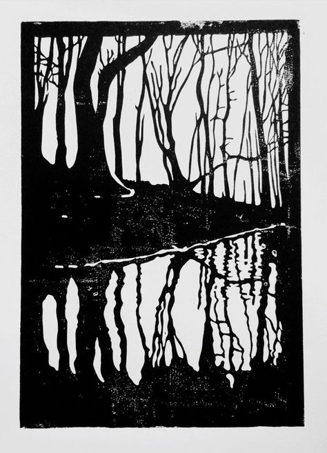 Linography Ideas, Linocut Prints Simple, Linocut Art Simple, Woodblock Printmaking, Art Plan, Woodcut Art, Relief Printmaking, Lino Art, Black And White Art Drawing