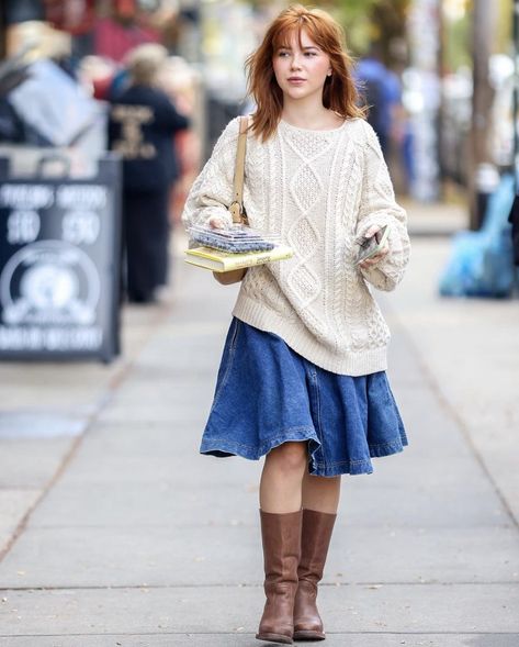 Mode Crochet, Long Skirt Outfits, Nyc Fashion, Soft Grunge, 가을 패션, Dream Clothes, Looks Vintage, Fashion Street, Look Cool