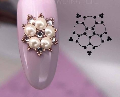 Diy Rhinestone Nails, Nailart Tutorial, Best Summer Nails, Pearl Nail Art, Bling Nail Art, Stone Nail Art, Diamond Nail Art, Summer Nails 2023, Nail Jewels