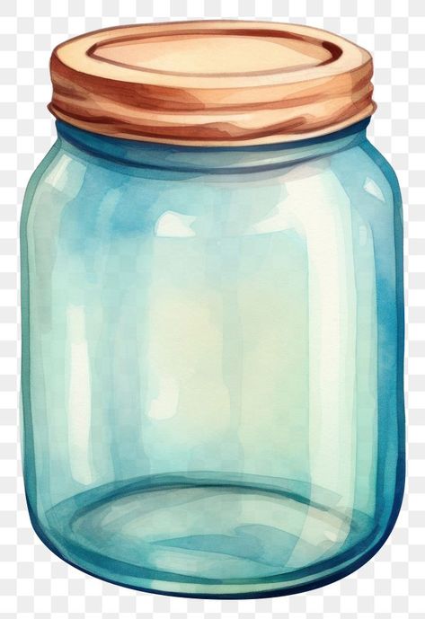 Glass Jar Drawing, Jars Illustration, Salt Drawing, Jar Illustration, Jar Clipart, Bottle Png, Jar Image, Drawing Png, Empty Jar