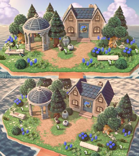 Lex Play 🌾 on Twitter: "New day, new happy home paradise build 🦋 #animalcrossing #happyhomeparadise… " Animal Crossing Ideas Island, House Yard Design, Animal Crossing Ideas, Acnh Hhp, Happy Home Paradise, Animal Crossing 3ds, Animals Crossing, Animal Crossing Memes, Happy Home Designer