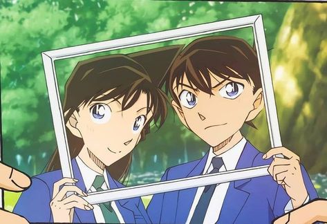 Detective Conan Quotes, Ran Mouri, Detective Conan Shinichi, Shinichi Kudo, Ran And Shinichi, Kid Detectives, Detective Conan Wallpapers, Kudo Shinichi, Romantic Anime Couples