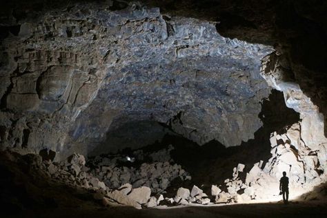 Ancient humans lived inside a lava tube in the Arabian desert Arabian Desert, Lava Tubes, Hot Desert, Underground Tunnels, New Scientist, Lava Flow, Desert Landscape, Desert Landscaping, Saudi Arabia