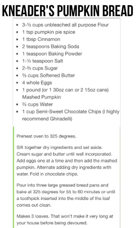 Kneaders pumpkin bread. this stuff is better than a candy bar to me. Pumpkin Bread Kneaders, Kneaders Pumpkin Bread Recipe, Kneaders Recipes, Christamas Gifts, Butterfly Nature, Muffin Bread, Fruit Bread, Pumpkin Bread Recipe, Sweet Breads