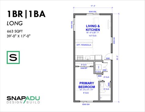 Adu Floor Plans 1 Bedroom, 1 Bedroom Adu Plans, One Bedroom Apartment Floor Plan, 1 Bedroom Adu, 1 Bedroom Apartment Floor Plan, Tiny House Floor Plan, Granny Flat Plans, Tiny Home Plans, Garage Apartment Floor Plans