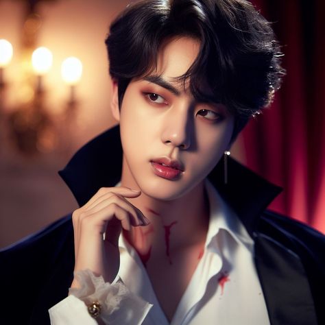 Seokjin AI #seokjinai #seokjin #bts #AI #jin Jin Vampire, Blonde Hair Jin, Seokjin Fanart, Vampire Fanart, Bts Mafia, Bts Halloween, Bts Kiss, Jin Wwh, Bts Youtube