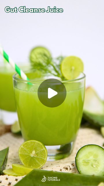 Juicing Tutorials | Author of Juices for Total Wellness on Instagram: "Give your gut a refreshing cleanse with this nourishing juice! 🌿🍐 Loaded with ingredients that support digestive health and promote wellness from the inside out.

Cucumbers:
Cucumbers are hydrating and help regulate bowel movements and promote a healthy digestive system.

Aloe Vera:
Aloe vera is known for its soothing properties and can help reduce inflammation in the gut lining.

Fennel:
Fennel helps support digestion and reduce inflammation in the gut. It also has antimicrobial properties that may help promote a healthy balance of gut bacteria.

Key Lime:
The acidity of key lime may also aid in digestion by stimulating the production of digestive enzymes.

Pear:
Pears act as a prebiotic to feed the beneficial bacter Clean Juice, Healthy Digestive System, Gut Bacteria, Healthy Balance, Digestive Enzymes, Key Lime, Digestive System, Digestive Health, Reduce Inflammation