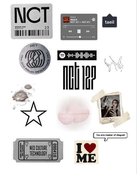 nct127 printables stickers Printables Stickers, Stick Drawings, Kpop Phone Cases, Laptop Decoration, Iphone Case Stickers, Writing Therapy, Wallpaper Stickers, Phone Stickers, New Sticker