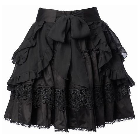 BLACK PEACE NOW Gathered Skirt w/ Frilled Cover (Black) ❤ liked on Polyvore featuring skirts, bottoms, saias, steampunk, frilly skirt, gathered skirt, steampunk skirt, steam punk skirt and flouncy skirt Black Steampunk Skirt, Black Frilly Skirt, Lace Black Skirt, Skirt Frill, Black Ruffled Skirt, Ruffled Skirts, Frilled Skirt, Steampunk Black, Flouncy Skirt