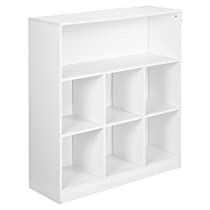 Check this out! White Shelving Unit, White Quartz Counter, Cabinet Bookcase, Display Books, Cube Bookcase, White Bookcase, White Storage, Living Room Bookcase, Diy Closet