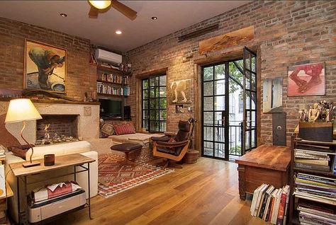 276 East 10th Street #8 in East Village, Manhattan | StreetEasy Nyc Living, Rustic Home Interiors, New York Loft, Manhattan Apartment, Apartment Makeover, New York City Apartment, Single Bed Frame, Studio Living, Food Hall