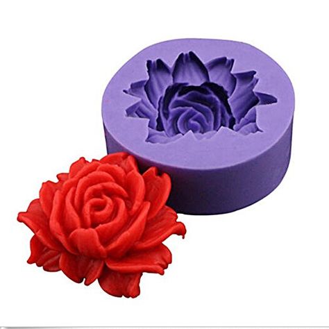 SPRING2014 Silicone Rose Pattern Cake Moulds for Decoration Tools Flower Fondant, Rose Molds, Diy Flores, Cake Decorating With Fondant, Formy Silikonowe, Fleurs Diy, Chocolate Soap, Rolling Fondant, Diy Roses