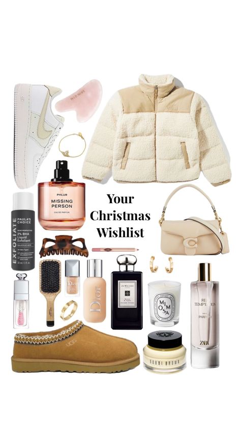 That Girl Christmas List🌙🤍 #aesthetics #wishlist #thatgirlwishlist #giftguide Christmas Wishlist Aesthetic, Aesthetic Christmas Wishlist, Girl Christmas List, Wishlist Aesthetic, Christmas Wishlist Ideas, 100 Aesthetic, Wishlist Ideas, Teen Christmas Gifts, Preppy Christmas