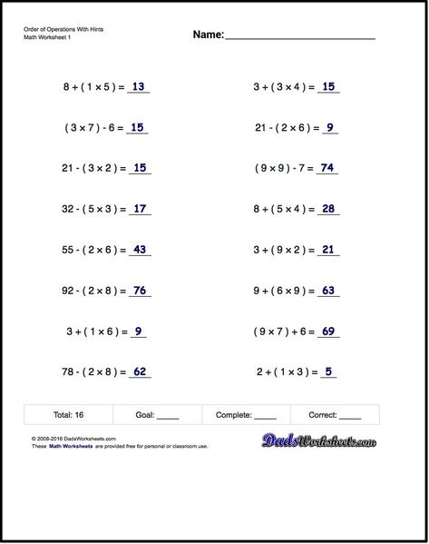 If you are looking for order of operations worksheets that test your PEMDAS acumen, these math worksheets are a good start -   #math #worksheets #free Pemdas Math, Math Worksheets 6th Grade, Bodmas Worksheets With Answers, Grade 6 Math Worksheets With Answers, 8th Grade Math Worksheets With Answers, 10th Grade Math Worksheets, Pemdas Worksheets, Orders Of Operations Worksheet, Basic Algebra Worksheets